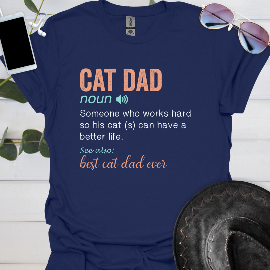 Cat Dad with Noun Definition