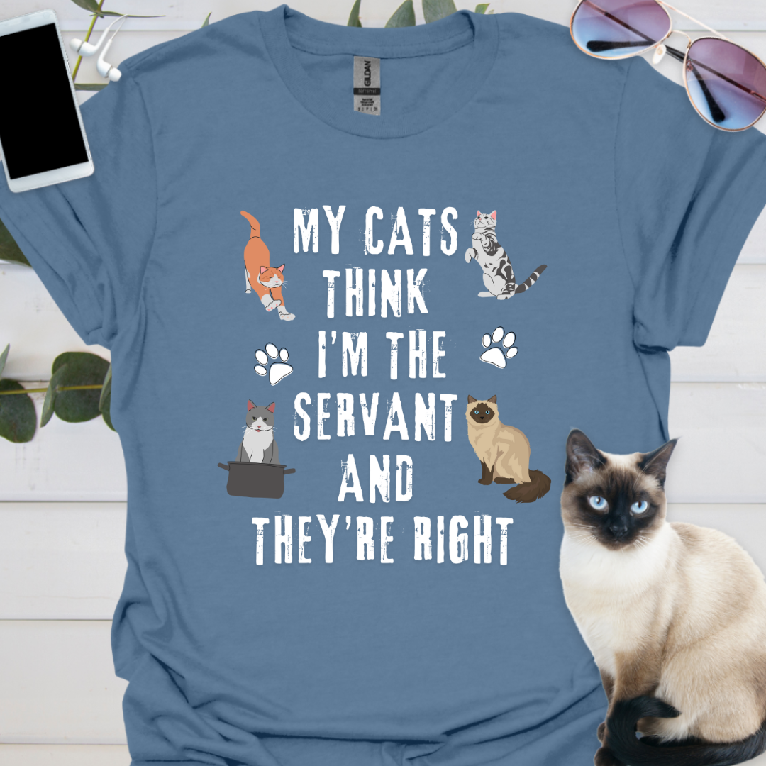 My cats think I’m the servant and they’re right