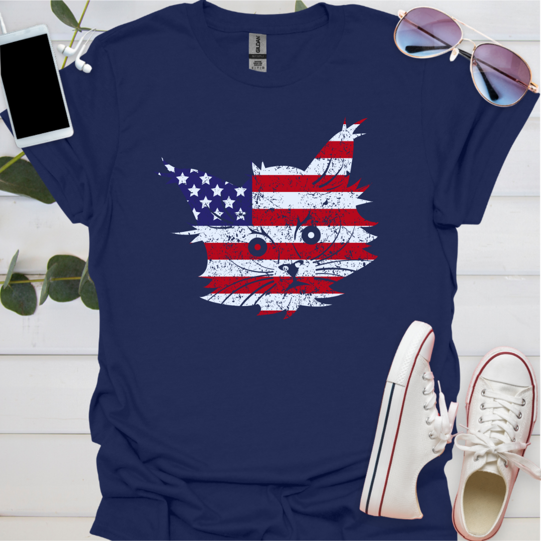 U.S.A. Cat Flag