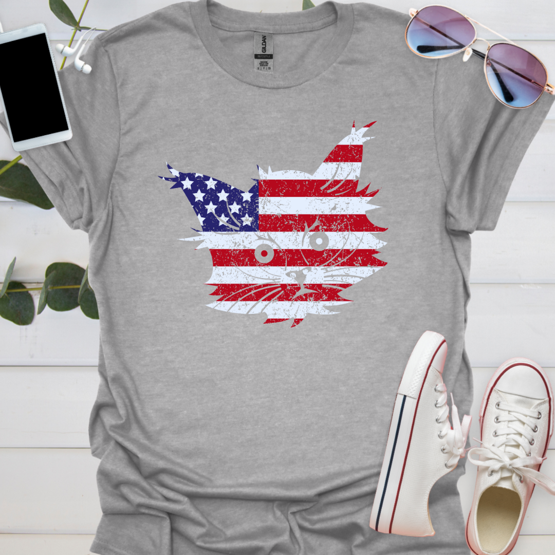 U.S.A. Cat Flag