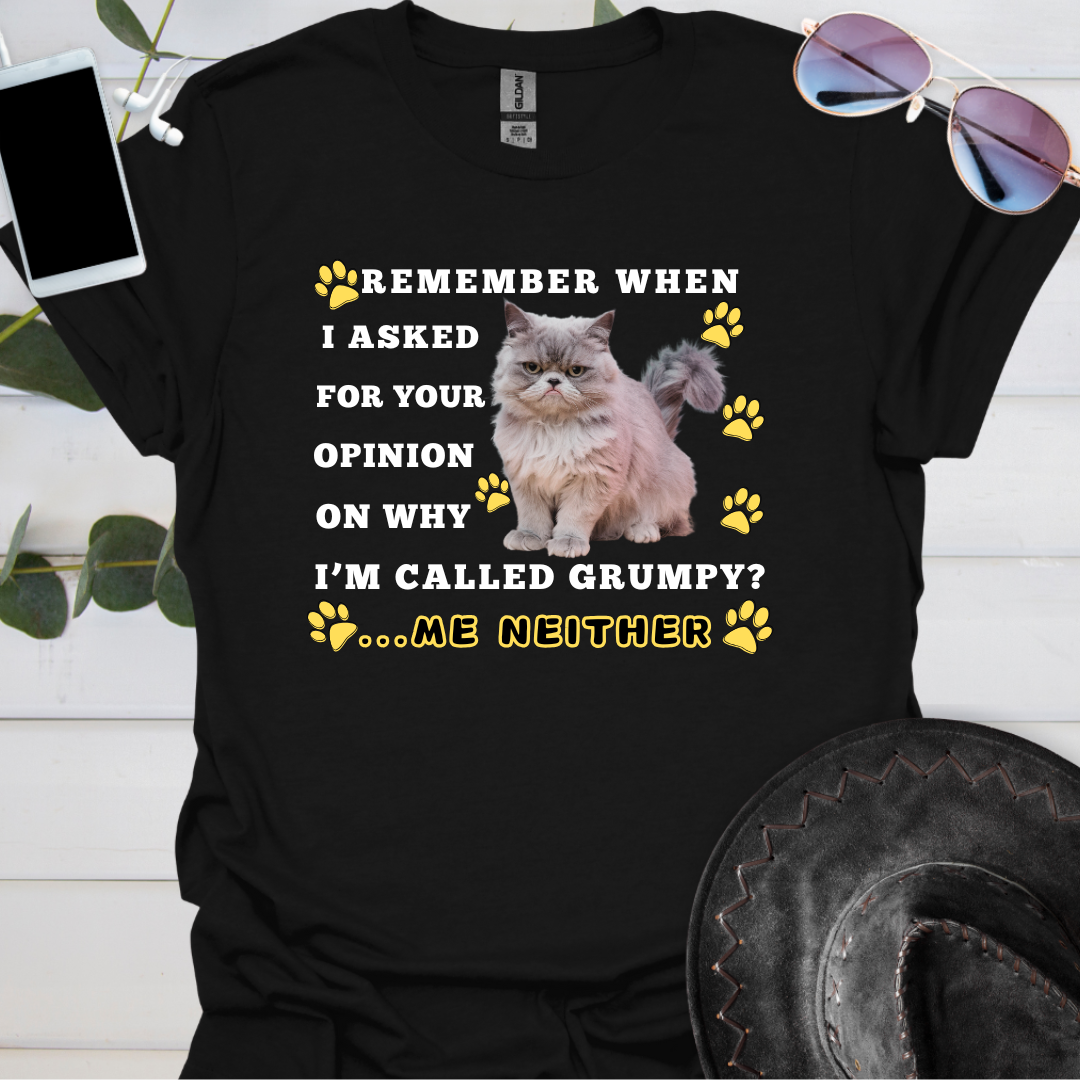 Remember when I asked your opinion on why I'm called Grumpy? ...ME NEITHER.
