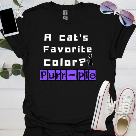 A cat's favorite color? Purr-ple.
