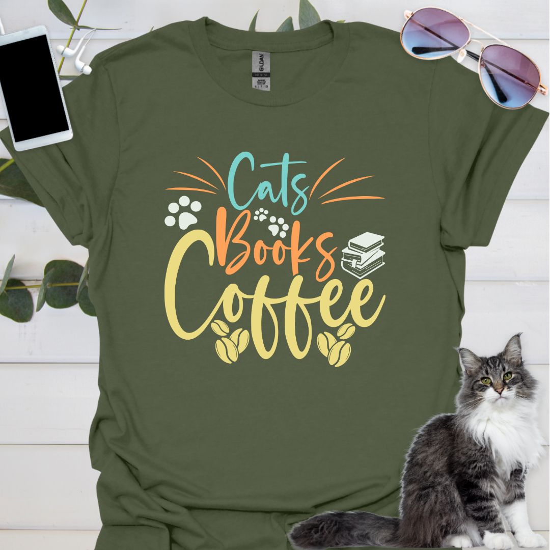 Cats Books Coffee