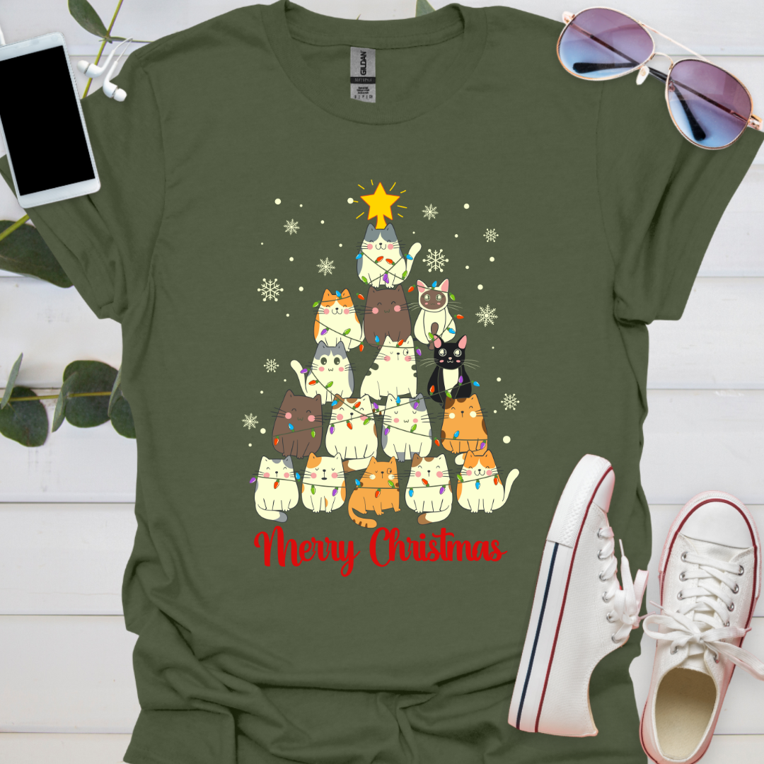Cute Cat Merry Christmas