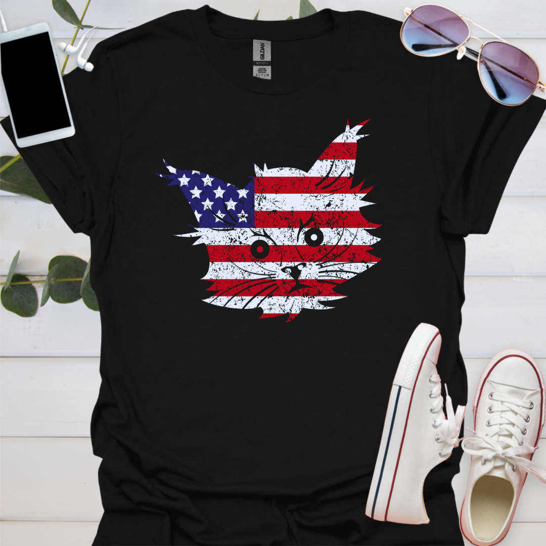 U.S.A. Cat Flag